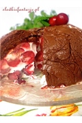 Mrożony deser wiśniowo-czekoladowy